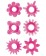 Набор из 6 розовых эрекционных колец - Toyfa Basic - в Москве купить с доставкой