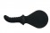 Чёрный силиконовый пэддл BÜCK DICH с рукоятью-фаллосом для стимуляции точки G или простаты - Fun Factory - в Москве купить с доставкой