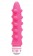 Розовый  рельефный вибромассажер - 16,5 см. - Dream Toys