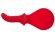 Красный силиконовый пэддл BÜCK DICH с рукоятью-фаллосом для стимуляции точки G или простаты - Fun Factory - в Москве купить с доставкой