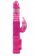 Вибромассажер с клиторальной стимуляцией BunnyTron Petite Thruster Vibe - 25 см. - NS Novelties