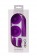 Фиолетовые вибростимуляторы с щёточками для стимуляции клитора и сосков - Abia
