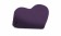 Фиолетовая малая вельветовая подушка-сердце для любви Liberator Retail Heart Wedge - Liberator - купить с доставкой в Москве