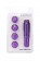 Фиолетовая виброракета Erotist с 4 насадками - Erotist