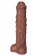 Коричневый фаллоимитатор Единорог - 30,5 см. - Erasexa купить с доставкой в интернет-магазине Orgasmix в Москве Коричневый фаллоимитатор Единорог - 30,5 см. - Erasexa