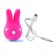 Ярко-розовый вибростимулятор Bunny с ушками - RestArt