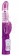 Фиолетовый перезаряжаемый вибратор Rechargeable Butterfly с клиторальной бабочкой - 22,8 см. - Shots Media BV