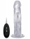 Прозрачный вибратор-реалистик Vibrating Realistic Cock 8  - 20 см. - Shots Media BV