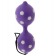 Фиолетовые вагинальные шарики DUO BALLS - Seven Creations
