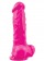 Розовый фаллоимитатор Pleasures Thick 8 Dildo - 23,9 см. - NS Novelties