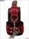 Чёрно-красные наручники на мягкой подкладке с фиксацией - X-Market Ltd - купить с доставкой в Москве