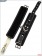 Чёрные наручники на мягкой подкладке с фиксацией - X-Market Ltd - купить с доставкой в Москве