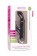Чёрный вибратор Silicone Bunny с клиторальным отростком - 16,5 см. - Shots Media BV