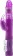 Фиолетовый вибратор Thrusting Rabbit с клиторальным стимулятором - 26 см. - Shots Media BV