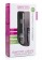 Чёрный мини-вибратор с рёбрышками и стразами Diamond Ribbing Vibe - 11,5 см. - Shots Media BV