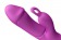 Фиолетовый вибратор Ares с клиторальным отростком - 19,8 см. - Adrien Lastic