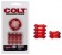 Набор из двух красных эрекционных колец COLT Enhancer Rings - California Exotic Novelties - в Москве купить с доставкой