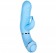 Голубой вибратор с клиторальным отростком SEE YOU SPOT ON - Dream Toys