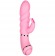 Розовый вибратор с клиторальным отростком SEE YOU SPOT ON - Dream Toys