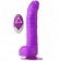 Фиолетовый вибратор на присоске PURRFECT SILICONE DELUXE REMOTE VIBE 8IN - 20 см. - Dream Toys