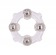 Эрекционное кольцо с 4 бусинами MENZSTUFF STUD RING CLEAR - Dream Toys - в Москве купить с доставкой
