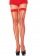 Яркие чулки в полосочку от Leg Avenue Rainbow Thorn с однотонной резиночкой - Leg Avenue купить с доставкой