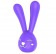 Фиолетовый вибратор-зайчик NANCY для стимуляции клитора и эрогенных зон - Dibe