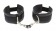 Чёрные полиуретановые наручники Luxurious Handcuffs - Blush Novelties - купить с доставкой в Москве