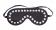 Маска из полиуретана Studded Eye Mask с квадропуклями - Blush Novelties - купить с доставкой в Москве