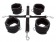 Регулируемые мягкие манжеты на запястья и лодыжки с соединительной крестовиной Hog Tie Cuff Set - Blush Novelties - купить с доставкой в Москве