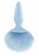 Голубая анальная пробка с голубым хвостиком Bunny Tails Blue - NS Novelties