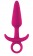 Ярко-розовая анальная пробка с держателем розовая INYA Prince Medium - 13 см. - NS Novelties
