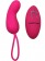 Розовое виброяйцо Clyde с пультом ДУ и 12 видами вибрации - Baile