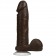 Коричневый фаллоимитатор The Realistic Cock 8” with Removable Vac-U-Lock Suction Cup - 20,57 см. - Doc Johnson купить с доставкой в интернет-магазине Orgasmix в Москве Коричневый фаллоимитатор The Realistic Cock 8” with Removable Vac-U-Lock Suction Cup - 20,57 см. - Doc Johnson