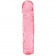 Розовый прозрачный гелевый фаллоимитатор Сristal Jellies - 20 см. - Doc Johnson