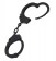 Чёрные металлические наручники Romfun - Romfun - купить с доставкой в Москве
