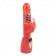 Красный вибромассажер Climax Joy 3X Multi-Purpose Rabbit Vibe - 23,5 см. - Topco Sales