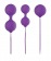 Набор фиолетовых вагинальных шариков Luxe O  Weighted Kegel Balls - NS Novelties