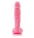 Розовый фаллоимитатор, светящийся в темноте, Firefly 5  Pleasures Dildo - 17 см. - NS Novelties