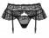 Пояс-юбочка из кружева в комплекте с трусиками-стринг - Obsessive купить с доставкой Пояс-юбочка из кружева в комплекте с трусиками-стринг - Obsessive купить с доставкой