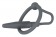 Серый уретральный плаг с силиконовым кольцом под головку Penis Plug - Orion - купить с доставкой в Москве