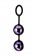 Фиолетово-чёрный набор вагинальных шариков TOYFA A-toys - A-toys