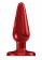 Красная анальная пробка Butt Plug Basic 3 Inch - 7,6 см. - Shots Media BV