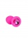 Розовая анальная втулка с малиновым кристаллом - 7,3 см. - Джага-Джага - купить с доставкой в Москве Розовая анальная втулка с малиновым кристаллом - 7,3 см. - Джага-Джага - купить с доставкой в Москве