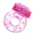 Розовое эрекционное виброкольцо из эластичного геля - Toyfa Basic - в Москве купить с доставкой