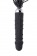 Вибратор с чёрной полиуретановой плёткой - 16 см. - ToyFa