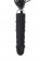 Вибратор с чёрной полиуретановой плёткой - 16 см. - ToyFa