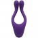 Фиолетовый вибромассажер для пар TRYST Multi Erogenous Zone Massager - Doc Johnson