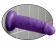 Фиолетовый фаллоимитатор на подошве-присоске 6  Chub - 17,8 см. - Pipedream