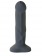 Серый фаллоимитатор с функцией семяизвержения Pop Dildo - 17,9 см. - Fun Factory